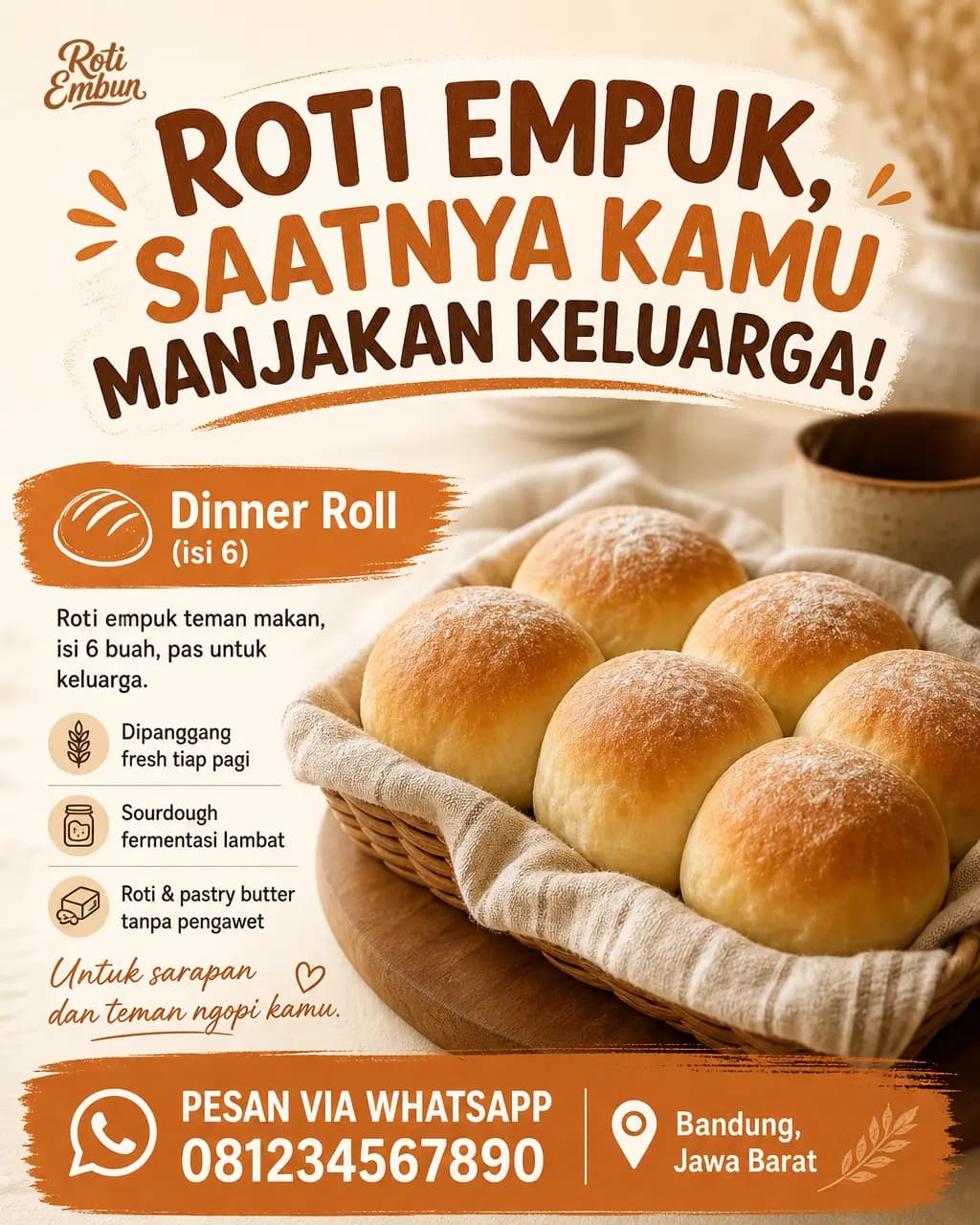 Poster Promo — Roti Embun
